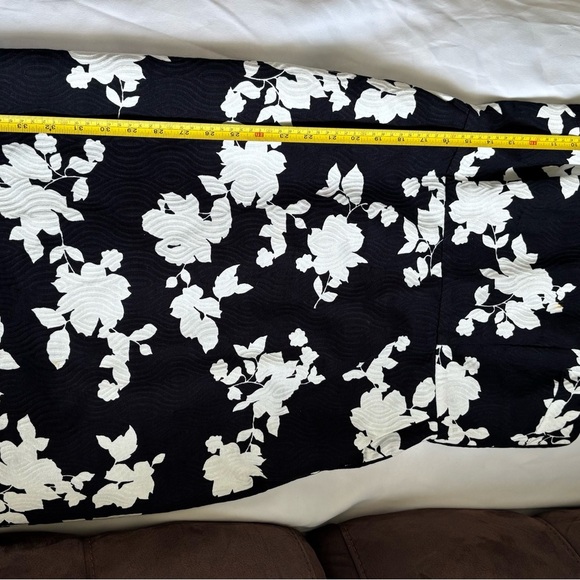 Talbots Strapless Sheath Dress in White and Blue - Picture 14 of 15